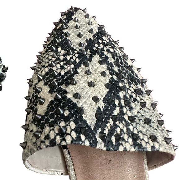 Steve Madden snake leather studded mules - Picture 2 of 5
